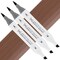 Artfinity Sketch Marker Sets - Set of 3 - Cacao RV8-6, Vibrant, Professional, Dye-Based Alcohol Markers for Artists, Drawing, Travel, & More